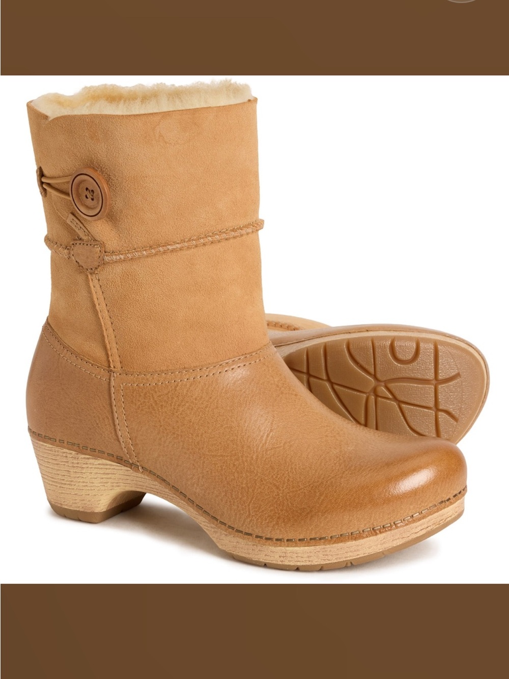 Dansko Lilith Boots Women's 6.5, 7. 7.5, 8, 8.5, 9, 9.5, 10 Leather Shearling